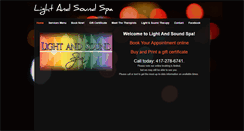 Desktop Screenshot of lightandsoundspa.com