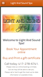 Mobile Screenshot of lightandsoundspa.com